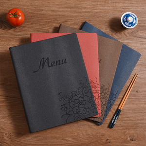 Pu da-bao phủ A4 trong suốt túi chèn khách sạn dịch vụ hướng dẫn, menu cuốn sách, danh sách thực phẩm và đồ uống giá danh sách - Product Image 1