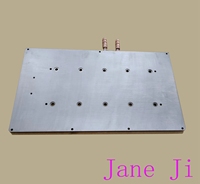 Plaque froide liquide OEM avec Tube en cuivre pour plaque de refroidissement IGBT industrielle
