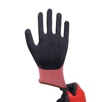 Gants de travail antidérapants secs et humides avec logo personnalisé rouge et noir, paume en caoutchouc, gants de sécurité pour homme et femme, mécanicien, construction