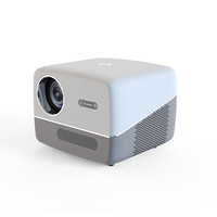 Projecteur LED portable Veacine A6 Full HD 1080P, 450 lumens ANSI, Android 12, haut-parleurs intégrés, cinéma maison, école, bureau
