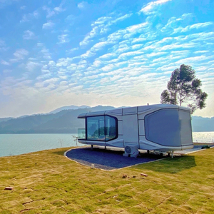 Роскошный современный экономичный передвижной капсульный отель полная ванная комната крошечный контейнерный домик с мебелью для курортов - Product Image 6