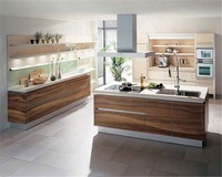 Armoires de cuisine modulaires Mdf laque armoire de cuisine stratifié de haute qualité à tirer armoire de cuisine rangement