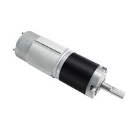 Vente flash Moteur à engrenages planétaires de précision à courant continu 24V 36mm avec double roulement à billes Montage à bride Ventilateur Bateau Bras robotique Machine CNC