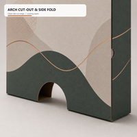 Boîte de transport en carton ondulé personnalisée avec fenêtres de présentation pour l'emballage de coussins et de textiles de maison