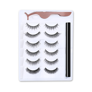 Faux cils magnétiques Platina, 6 paires, naturels et réalistes, avec stylo magique pour un usage quotidien - Product Image 5