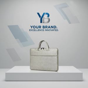 Sacs à ordinateur portables en cuir PU personnalisés promotionnels avec logo pour usage professionnel, cadeaux de bureau - Product Image 2