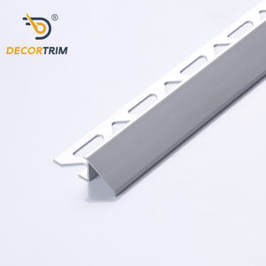 DECORTRIM Profilé d'angle en aluminium sur mesure pour carrelage, profilé de transition décoratif en métal pour bordure de carrelage de sol - Product Image 1