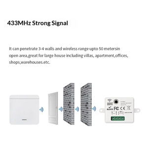 Wireless <strong>Remote</strong> Control Switch No <strong>Wiring</strong> Required Freely Attached Flame Retardant PC 27A12V Battery Intelligent Control Lighting - Product Image 4