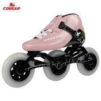 Botte personnalisée en fibre de carbone ultra-légère haut de gamme patins de course en ligne professionnels pour longue piste courte