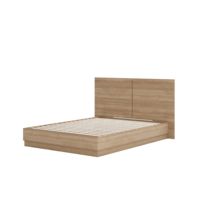 Cama de Panel Personalizada para Hotel, Estilo Minimalista, Diseño de Plataforma de Madera Contrachapada Resistente