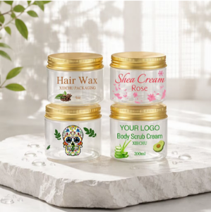 En stock – Pot cosmétique en plastique transparent de 100 ml, 4 oz, 8 oz, 500 ml pour beurre corporel, gommage, sel de bain, gel capillaire, sucre, crème pour bébé, crème visage - Product Image 2