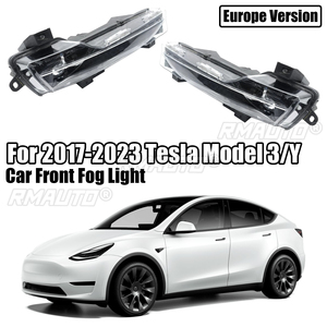 ไฟตัดหมอกหน้ารถยนต์ Tesla Model 3/Y ปี 2017-2023 แบบ LED DRL สำหรับขับขี่เวลากลางวัน รุ่นยุโรป ไม่มีไฟสีเหลืองอำพัน ซ้ายและขวา - Product Image 1