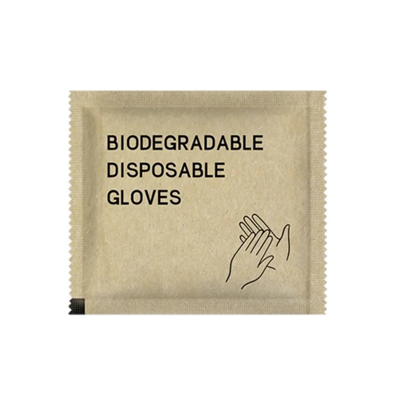 Kiểm tra bột miễn phí hoàn toàn phân hủy sinh học thân thiện với môi trường găng tay Găng tay dùng một lần các nhà sản xuất