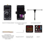 Module émetteur HGLRC T ONE 915 MHz 2W ELRS ExpressLRS longue portée JR/NANO OLED pour accessoires de drone de course FPV