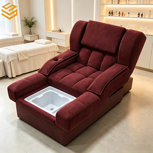 Lettino Elettrico per Trattamenti Estetici, Poltrona Pedicure con Vasca per Pediluvio, Divano Massaggiante per <span class=keywords><strong>Centri</strong></span> Estetici, Riflessologia e <span class=keywords><strong>Benessere</strong></span> - Product Image 1