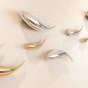 Tường nghệ thuật nhựa cá bức tượng trang trí nội thất tường hiện đại trừu tượng 3D nghệ thuật trang trí tường nội thất cho phòng khách nghệ thuật ven biển trang trí nội thất - Product Image 6