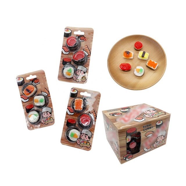 OEM Japanese Sushi Shape  Gummy Jelly Soft Candy