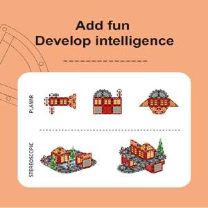 Blocchi Magnetici Educativi Serie Tematica Creativa per Bambini Giocattolo Veicolo Elettrico per l'Educazione Precoce - Product Image 3