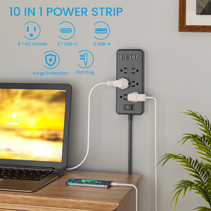 Regleta de Enchufes Ecológica de 6 Tomas con Cable de 2 Metros, Ahorro de Energía para un Hogar Ecológico - Product Image 6