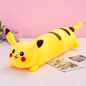 Cute <b>Soft</b> Cat Doll Long Pillow Sleeping Plush <b>Toy</b> with PP Cotton Filling Valentine's Day Gift for Your Girlfriend Wholesale Doll - Product Image 1