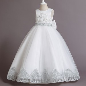 Elegante Vestido <span class=keywords><strong>de</strong></span> Satén Floral sin Espalda para <span class=keywords><strong>Niñas</strong></span> <span class=keywords><strong>de</strong></span> 12 a 13 Años, Atuendo Formal para Fiesta <span class=keywords><strong>de</strong></span> Cumpleaños Infantil para Primavera - Product Image 2