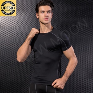 T-shirt de sport respirant et à séchage rapide pour homme, T-shirt de fitness ajusté et anti-transpiration pour homme, T-shirt de fitness respirant et tendance - Product Image 1