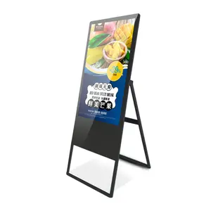 55 Inch Outdoor With All Weather Proof Floor Standing Dynamic Full Hd 1080p Lcd Wayfinding Digital Signage Screen Totem Display