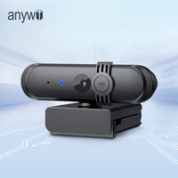 Cámara USB para computadora 1080P 30fps con enfoque fijo, micrófono incorporado, cubierta de privacidad, Plug and Play para videoconferencias Zoom