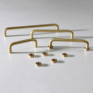 GQK Poignée d'armoire élégante en laiton massif 400mm Excellente qualité Quincaillerie d'ameublement pour armoire Cuisine Bar Tiroirs Offre Spéciale - Product Image 2