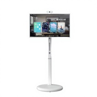 Téléviseur LCD portable à écran tactile intelligent de 27 pouces et 32 pouces, batterie rechargeable, écran LCD sans fil, entrée HDMI avec Android 13 (8+128 Go)