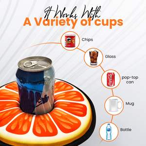 Portavasos Flotante para Piscina y Lago, Porta Cervezas Inflables, Posavasos Flotantes de Neopreno, Enfriador de Latas de Cerveza - Product Image 3