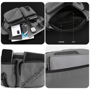 WePower Bolso de pecho para hombre, ligero, resistente al agua, bandolera, color sólido, uso diario, verano 2024 - Product Image 3