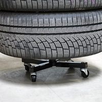 Support de rangement mobile à 4 roues, organisateur de pneus pour atelier de garage, support d'arbre à 4 roues, vente en gros
