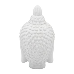 Escultura de Cabeza de Buda en Cerámica, Figura Decorativa de Gres para Hogar u Oficina - Product Image 4