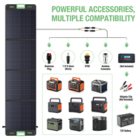 Ebl Panneaux solaires portables monocristallins pliables bon marché de 200 W, source d'alimentation portable, centrale électrique pour l'extérieur