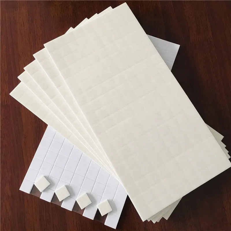 Free sample wholesale 18*18*2+1MM EVA Rubber With Cling Foam Separator Pads Glass Protective Separator EVA Foam Pads