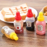 Botol Remas hewan peliharaan 25ml, wadah minyak sirup madu saus kedelai Mini serbaguna