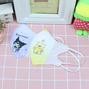 Masques faciaux 3D Sanrio, paquet de 10, style boucle d'oreille, protection contre la poussière pour enfants, design de dessin animé, unisexe - Product Image 3
