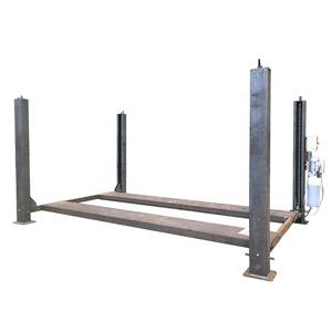 <span class=keywords><strong>Flota</strong></span> de autobuses comerciales que da servicio al elevador de vehículos de cuatro postes con sincronización hidráulica y sistema de parada de emergencia - Product Image 2