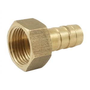 Brass <b>Hose</b> Barb Female Adapter Forged Low Pressure Natural <b>Gas</b> Pipe Coupling NPT/BSPT Thread OEM Customizable (AOL-052) - Product Image 1