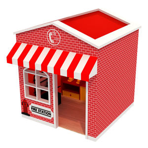 Rôle Paly docteur Police Mira Carton meubles en bois enfants jouer maison intérieur Playhouse à vendre - Product Image 2