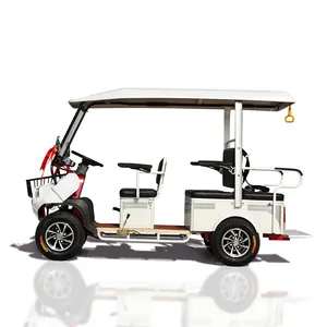 New Style Lower Price 4 Wheels 4 Seats Shuttle Bus Sightseeing Car With Smart Display