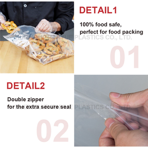Reutilizable de embalaje sellada comida orgánica bolsa de sándwich para los frutos secos - Product Image 3