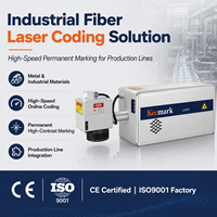 Nouvelle machine de codage laser à fibre pour ligne de production, système de marquage permanent haute vitesse, certifiée DXF CE ISO, industrielle