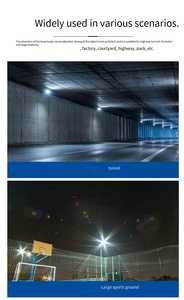 إضاءة نفق LED مقاومة للماء IP65 بقوة 50 واط إلى 120 واط للأنفاق عالية السرعة، كشاف خطي طويل للاستخدام الخارجي وإضاءة المشاريع - Product Image 5