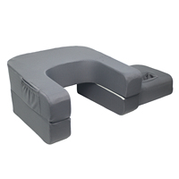 Oreiller de lecture multifonctionnel minimaliste en mousse à mémoire de forme anti-U, matériau douillet en peluche, amovible et lavable, reste en place