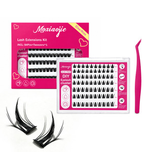 <span class=keywords><strong>Cils</strong></span> <span class=keywords><strong>individuels</strong></span> segmentés sans colle, 7 rangées, thermocollés, style naturel, fins et allongés, pour le coin extérieur, style occidental - Product Image 5