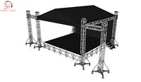 Sistema de Entramado de Aluminio para Eventos al Aire Libre, Altura Ajustable, Antioxidante, Certificado CE/ISO/TUV, Patas Ajustables Portátiles