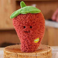 Peluche poivron souriant de dessin animé, personnalisable, mignonne, jouet réaliste, pour machine à griffes, peluche à lancer pour mariage, vente en gros