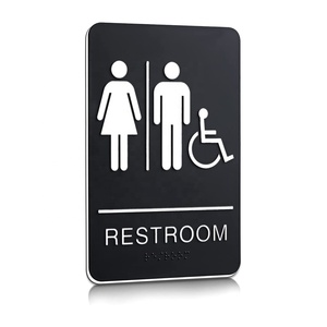 Cartelli Personalizzati per Bagni Unisex, Simboli per Porte di Toilette, Segnaletica per Servizi Igienici - Product Image 3